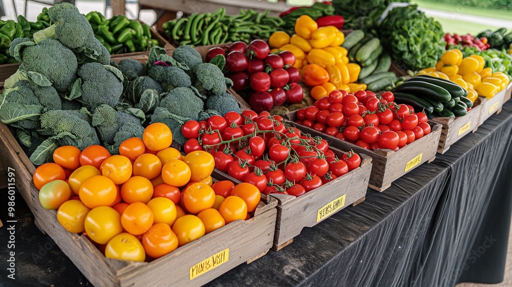 Bright Produce Display Bright Produce Display