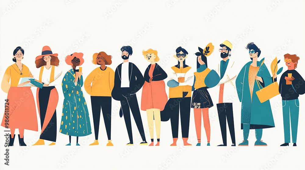 This image captures individuals of different ages, genders, and abilities working together in harmony, reflecting a diverse society This image captures individuals of different ages, genders, and abilities working together in harmony, reflecting a diverse society