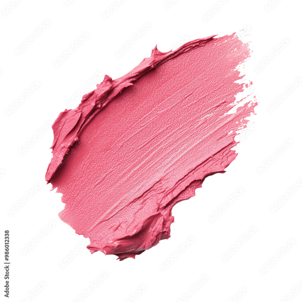 Lipstick stroke on white background. Pink and terracotta shades. Use for advertising Lipstick stroke on white background. Pink and terracotta shades. Use for advertising