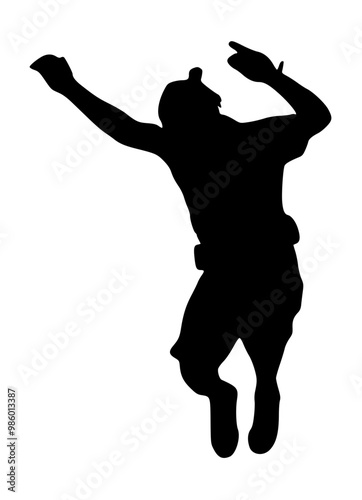 Person Jumping Silhouette