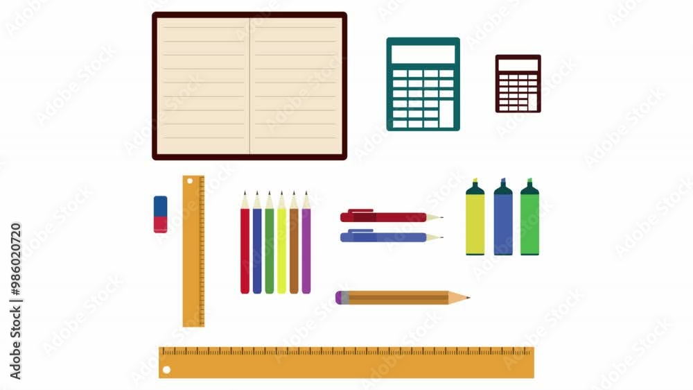 school tools Animation school tools Animation