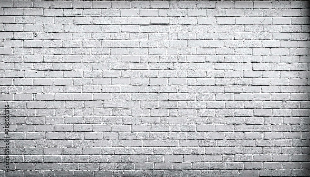 Obraz premium White grunge brick wall texture background