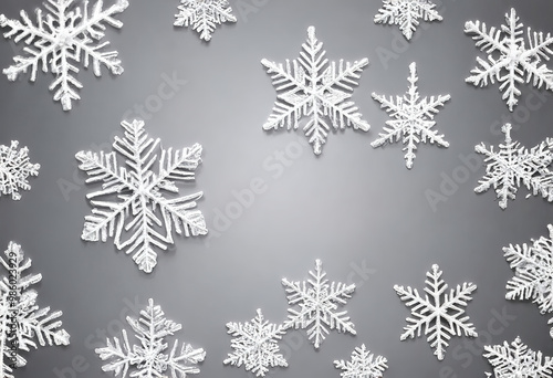 Gray And White Background With Ice Crystals At 21-9-2024