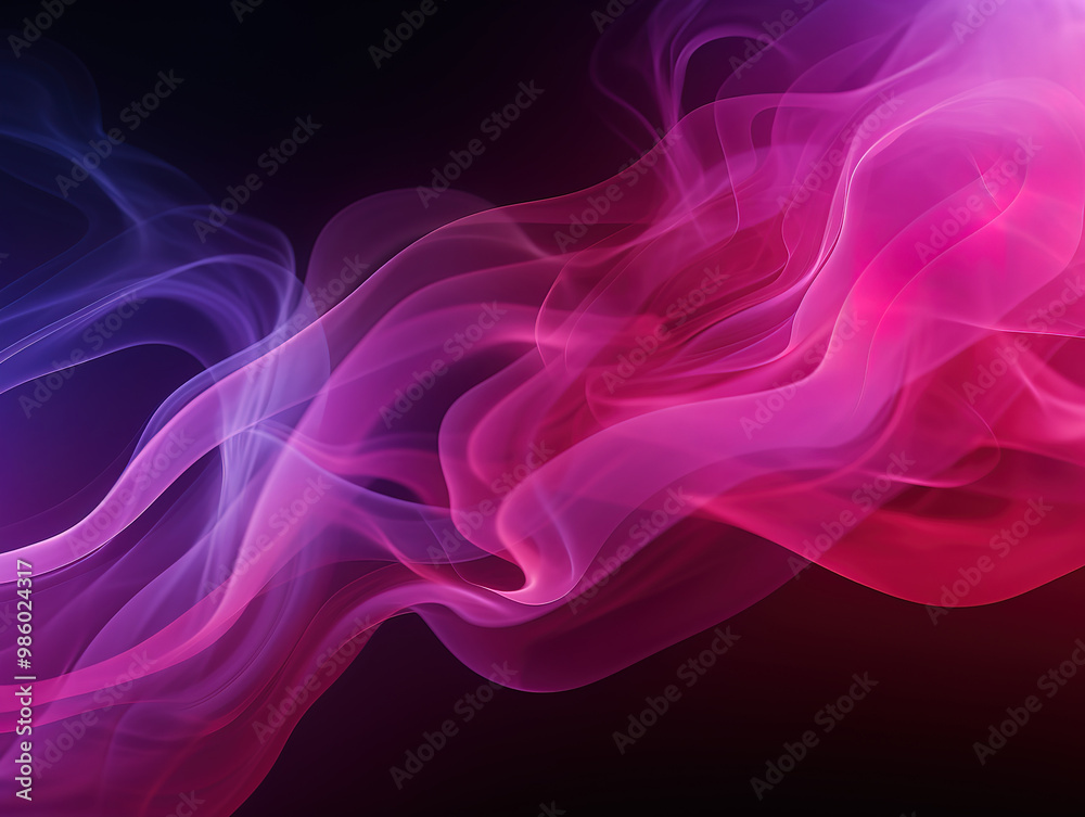 Wonderful pink smoke transitions on black background Wonderful pink smoke transitions on black background