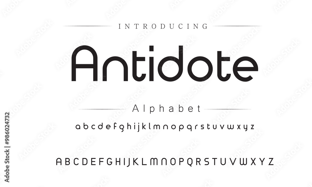Sleek Geometric Font Family Sleek Geometric Font Family