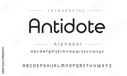 Sleek Geometric Font Family