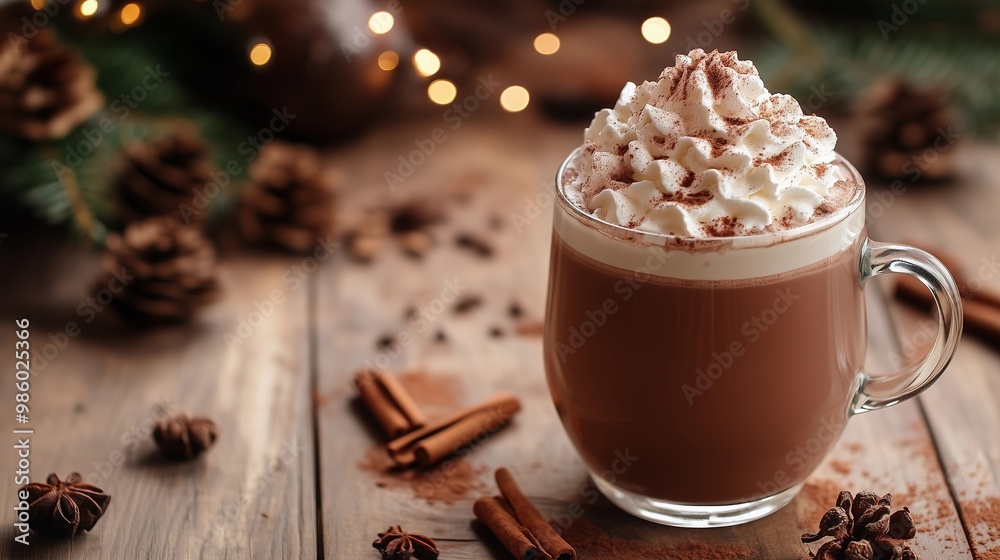 Hot Chocolate with Whipped Cream Hot Chocolate with Whipped Cream