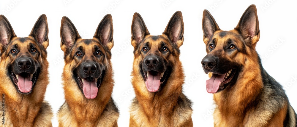 shepherd dog isolated on white background shepherd dog isolated on white background