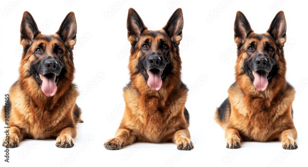 shepherd dog isolated on white background shepherd dog isolated on white background