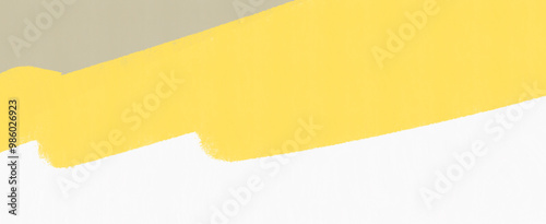 a banner against a paint graffiti background