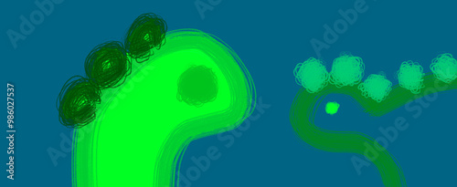 Dino doodle banner