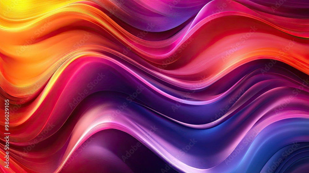 Modern 3D gradient background with smooth curves and vivid hues Modern 3D gradient background with smooth curves and vivid hues