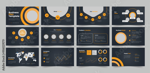 Business plan presentation template design company plan presentation design 