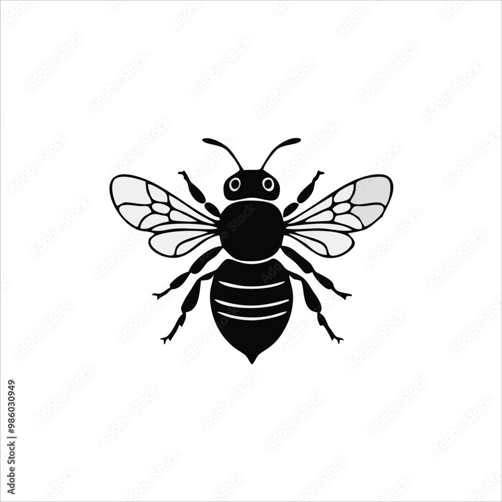 Bee mascot illustration logo concept design Bee mascot illustration logo concept design