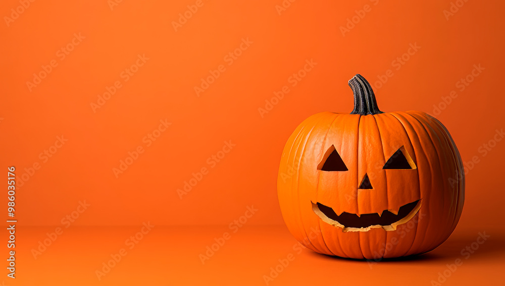pumpkins on an orange background with black panels, Halloween decorations, minimalistic style. pumpkins on an orange background with black panels, Halloween decorations, minimalistic style.