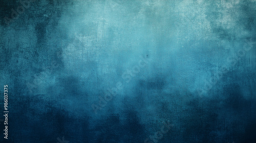 Moody Vibes: Blue Textured Background with Dark Grunge Effect