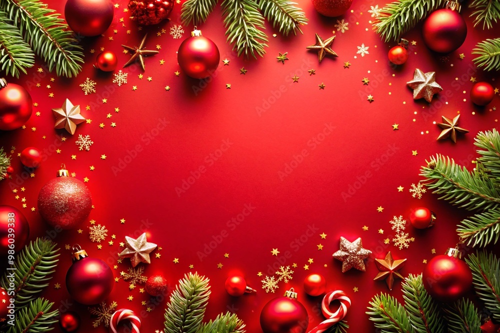 Christmas background with Christmas balls elements and decoration Christmas background with Christmas balls elements and decoration