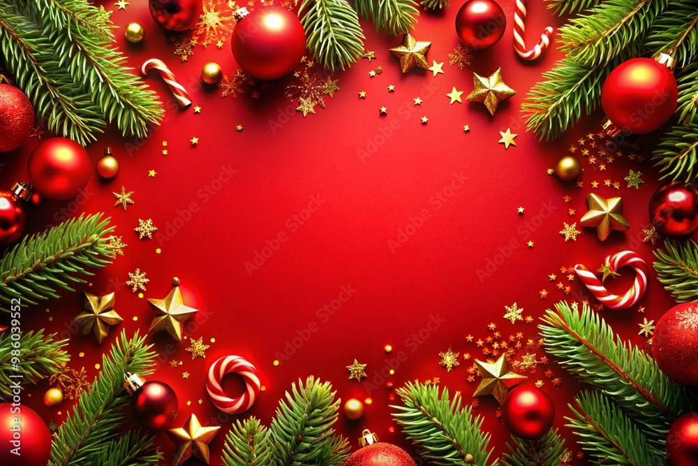 Christmas background with Christmas balls elements and decoration Christmas background with Christmas balls elements and decoration