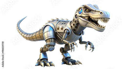 Wallpaper Mural a cute robot of tyrannosaurus dinosaur 3d illustration Torontodigital.ca