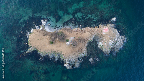 Aerial view of Avsa island, Turkey. Avsa Island view from sea in Turkey. photo