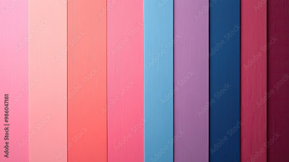 Colorful vertical stripes showcasing a vibrant palette of pink, blue, and purple tones for creative design projects.