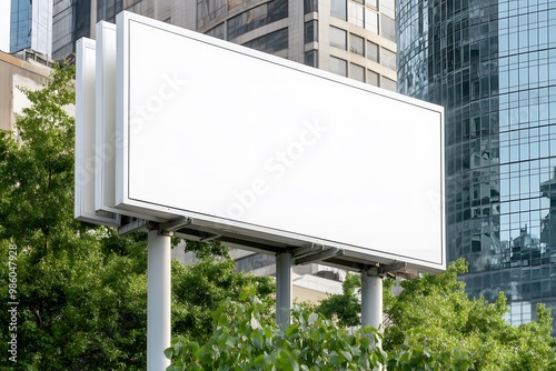Wallpaper Mural A blank billboard on top of buildings in the City Torontodigital.ca