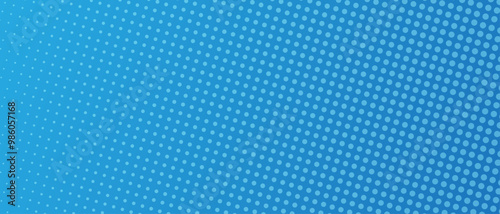 abstract background gradient blue with halftone effect. for wallpaper, banner, book cover, background, backdrop. polkadot