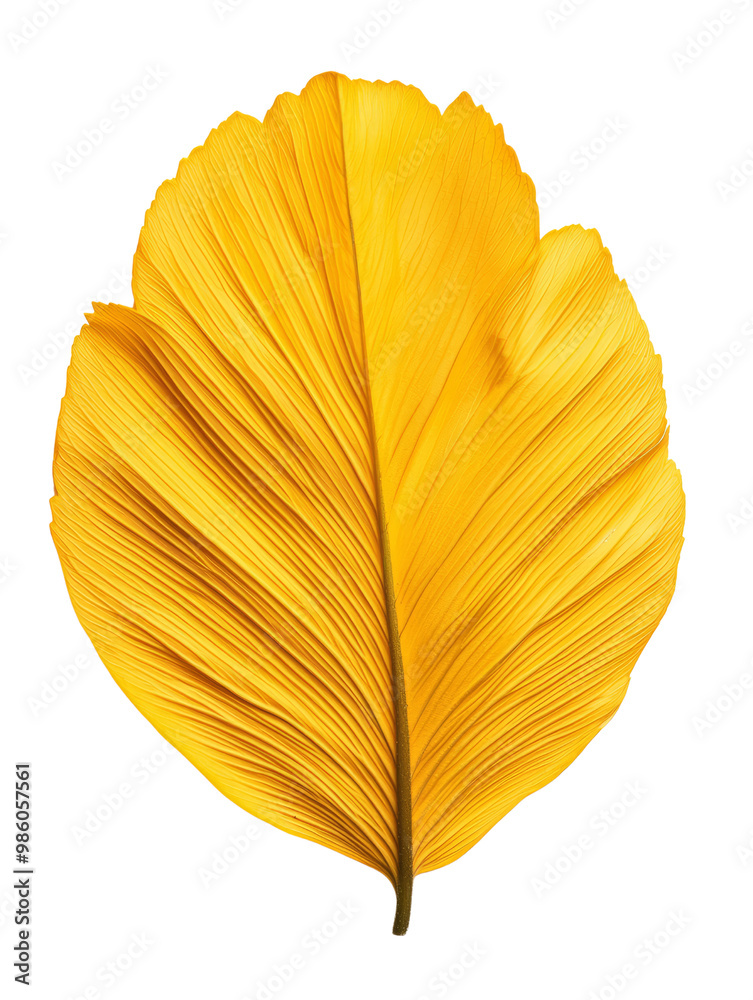 Vibrant yellow leaf showcasing intricate textures and natural beauty Vibrant yellow leaf showcasing intricate textures and natural beauty
