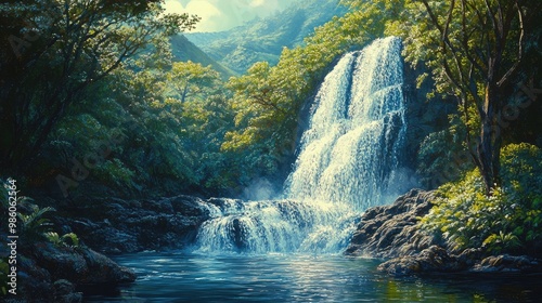 waterfall in the forest