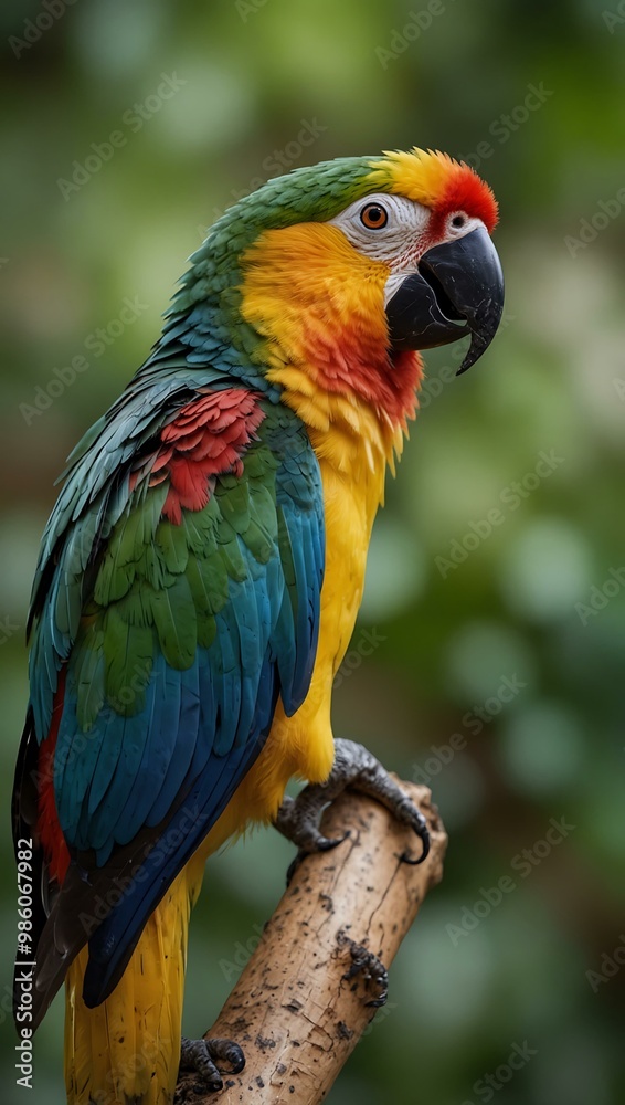 Tropical parrot bird. Tropical parrot bird.