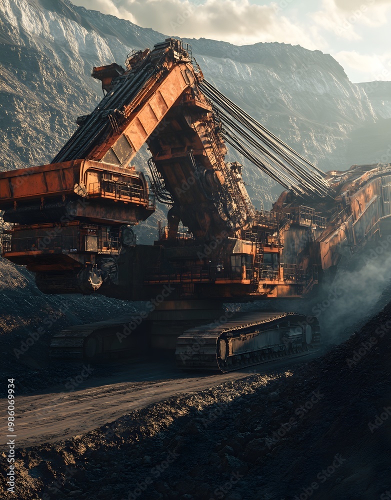 Mining Machine Working in a Quarry Mining Machine Working in a Quarry