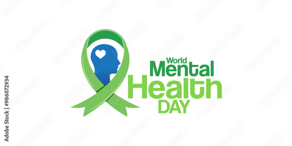 World Mental Health Day logo vector illustration creative banner poster web design for social media ads, Mental Freedom concept, Mental health, brain disorder idea. Alzheimer's and Psychology World Mental Health Day logo vector illustration creative banner poster web design for social media ads, Mental Freedom concept, Mental health, brain disorder idea. Alzheimer's and Psychology