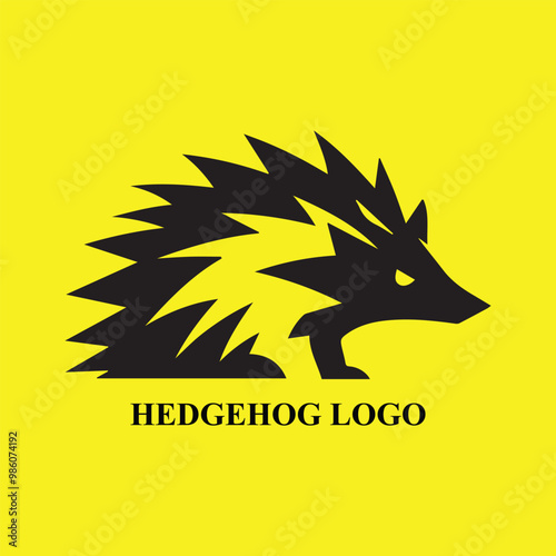 hedgehog logo simple minimalist