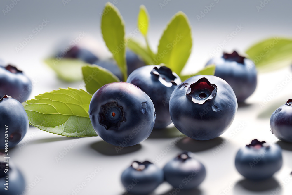 Blueberry on white studio Blueberry on white studio