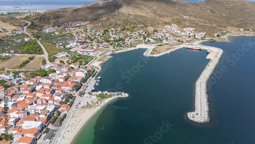 Aerial view of Avsa island, Turkey. Avsa Island view from sea in Turkey.