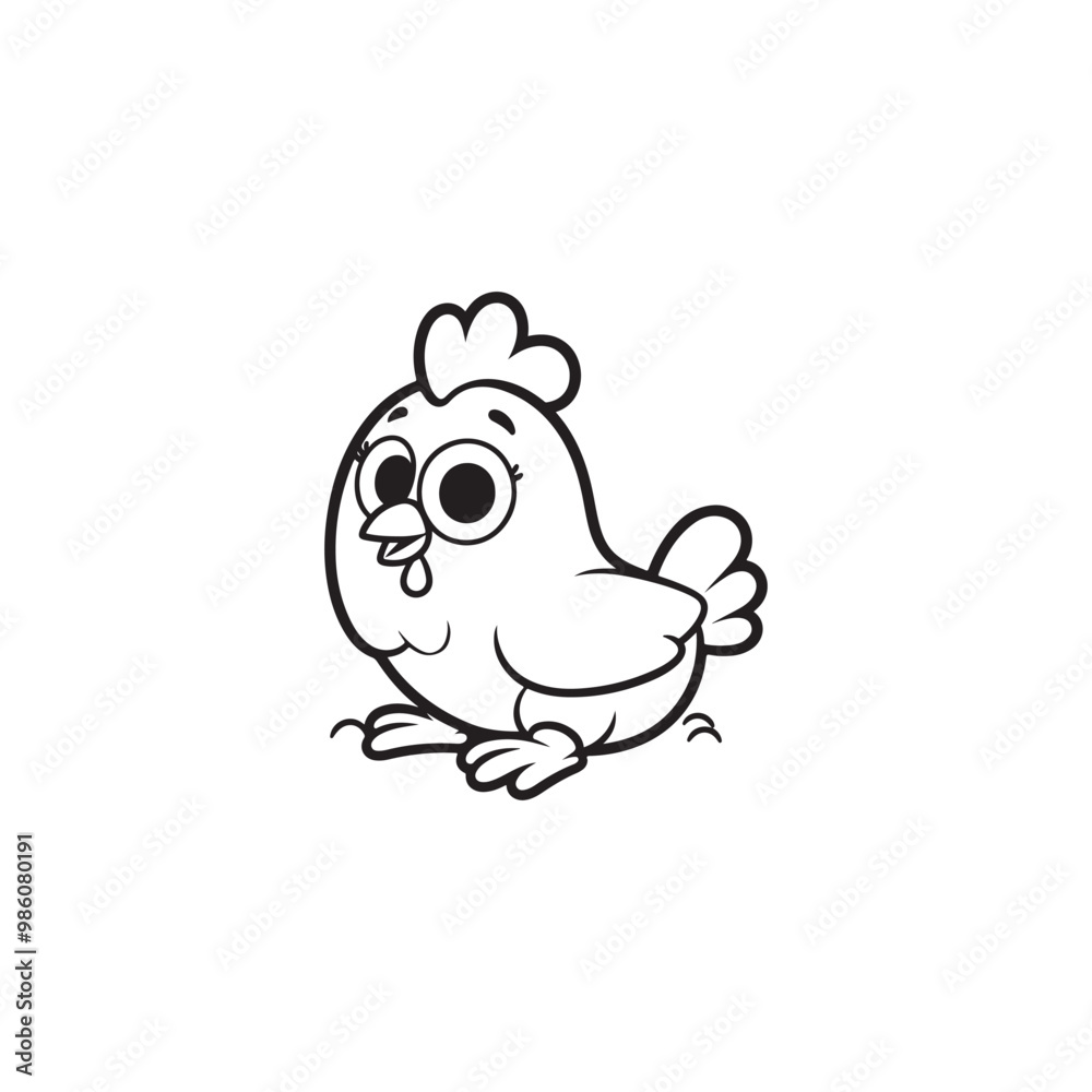 Baby Chicken Farm Character Nursery Art Vector Illustration. Baby Chicken Farm Character Nursery Art Vector Illustration.