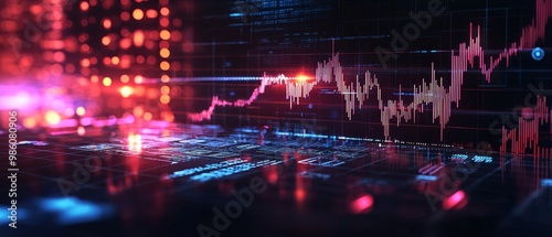 Abstract image of central bank controlling bond market fluctuations, Central, Bonds photo