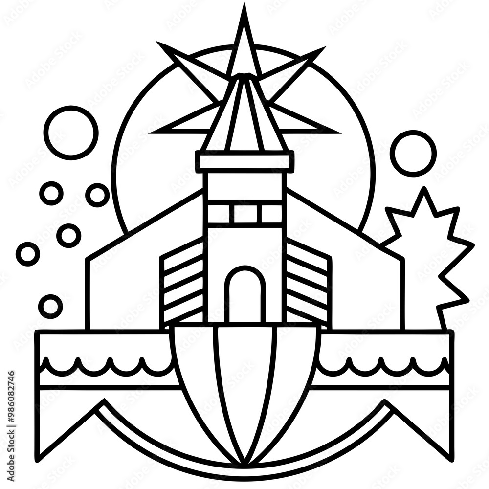 Diagram Line Art Vector Illustration