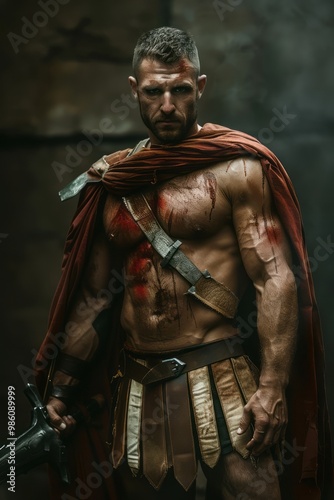 Fierce Spartan warrior