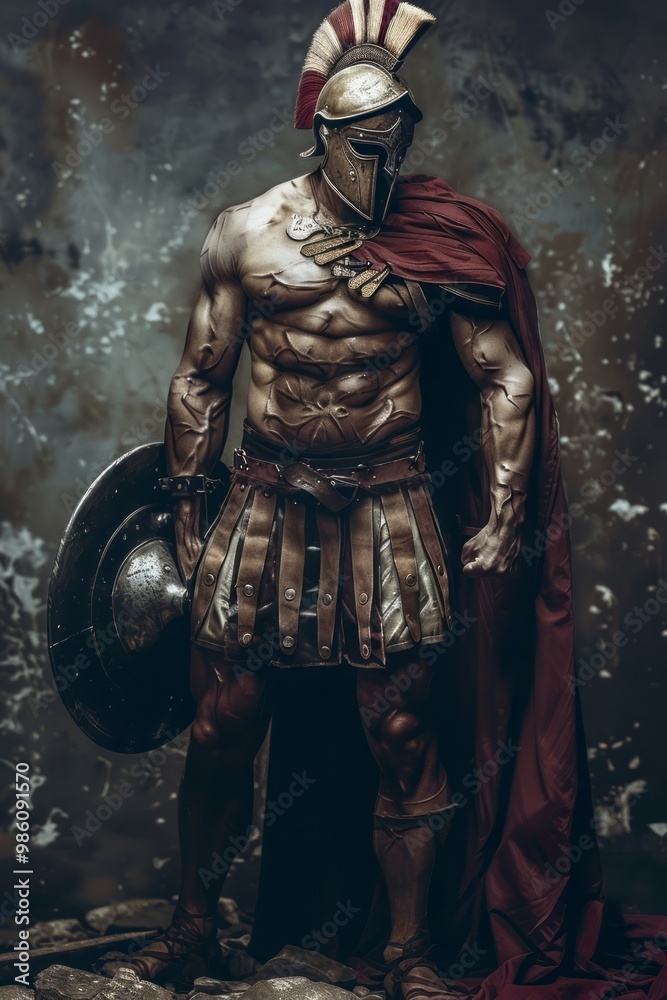 Fierce Spartan warrior Fierce Spartan warrior