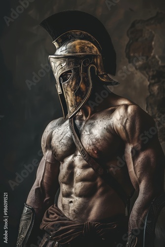Fierce Spartan warrior