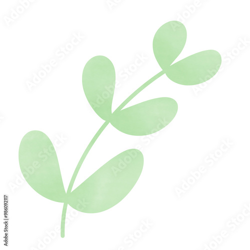 Green leaf icon isolated on white background. Leaves of trees and plants. Tropical plant leaf.