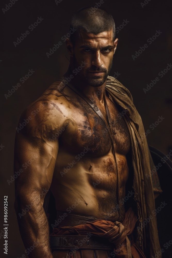 Fierce Spartan warrior Fierce Spartan warrior