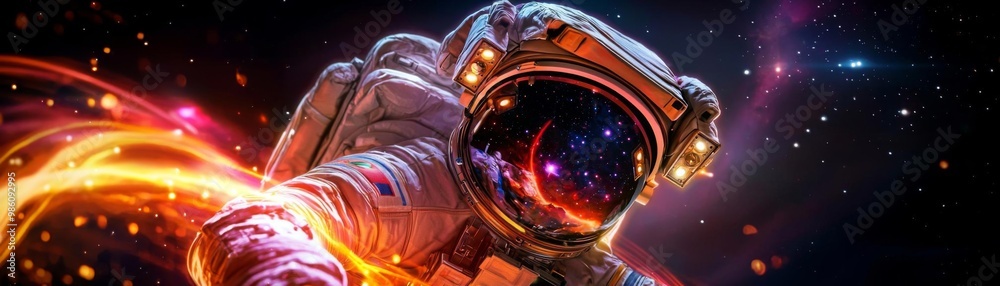 Astronaut Exploring the Depths of Space Astronaut Exploring the Depths of Space