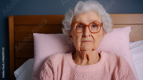 Wallpaper Mural Caregiver helping an elderly woman to sit up in bed with supportive pillows, [Home care service], [Bedridden care for elderly patients]  Torontodigital.ca