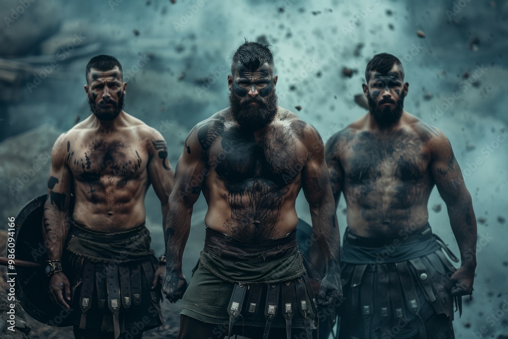 Fototapeta premium Fierce Spartan warrior