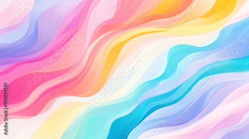 Colorful and vibrant background with wavy lines