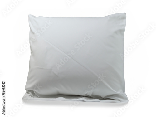 white pillow isolated on white