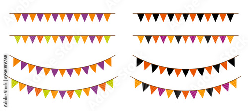 ガーランド　セット　ハロウィンカラー