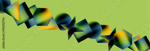 Fluid color geometric shapes abstract background. Vector Illustration For Wallpaper, Banner, Background, Card, Book Illustration, landing page